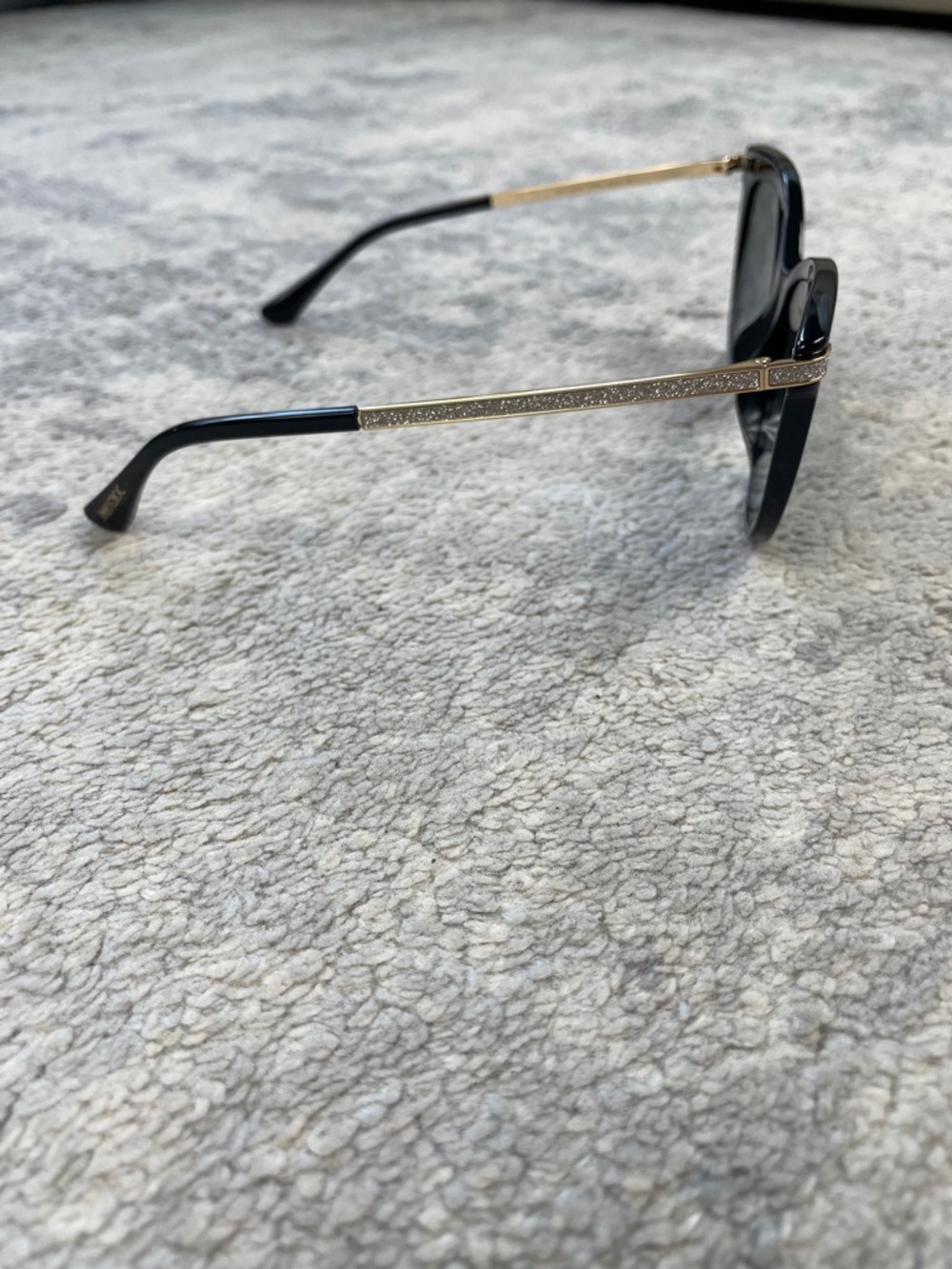 New Jimmy Choo Grey Gradient Cat Eye Ladies Sunglasses Axelle Black - Picture 6 of 16